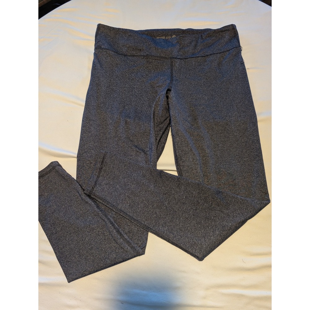 Old Navy Active Fitted Leggings Womens XL Gray Heathered Yoga Gym Pants